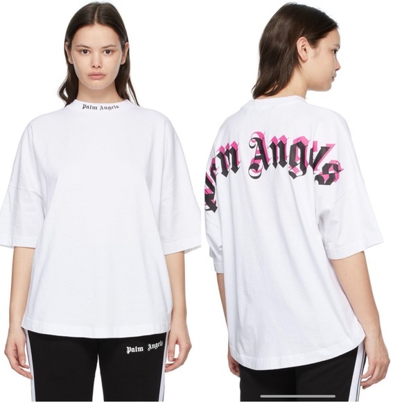 Palm Angels White T-Shirt - Picture 1 of 7